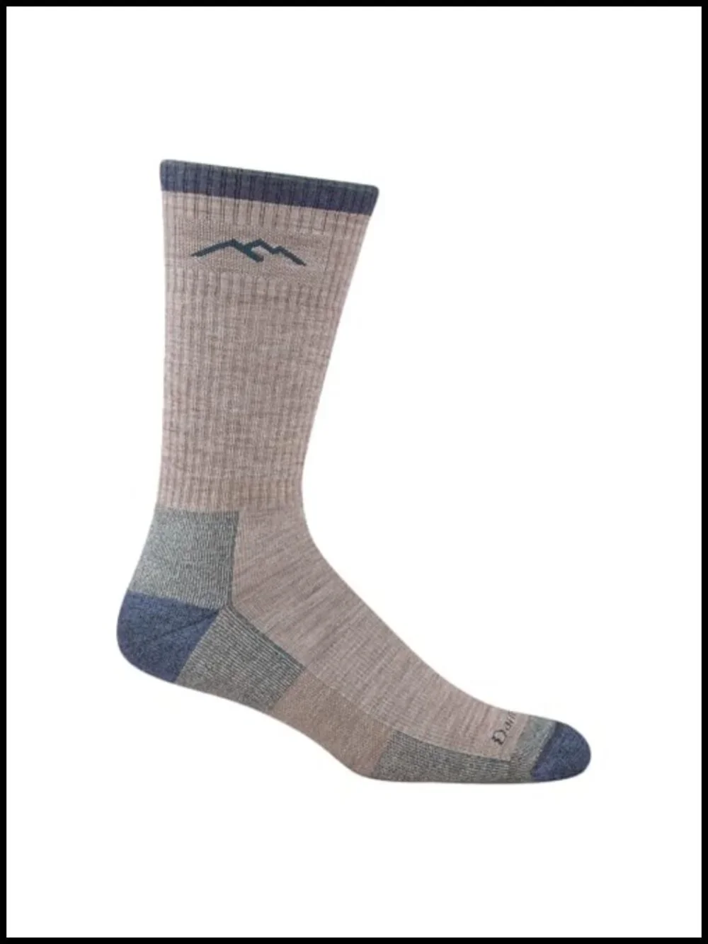 Men's Hiking Boot Socks Midweight Cushion Merino Wool True Seamless USA Made